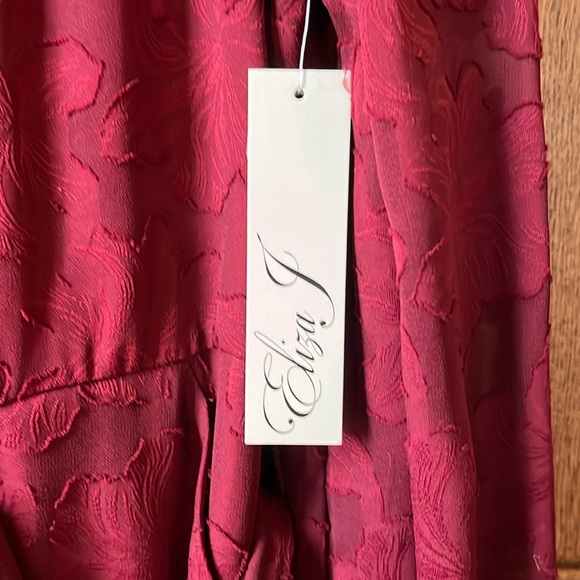 Eliza J Floral Burnout Long Sleeve Fit & Flare Dress NWT - Picture 10 of 13